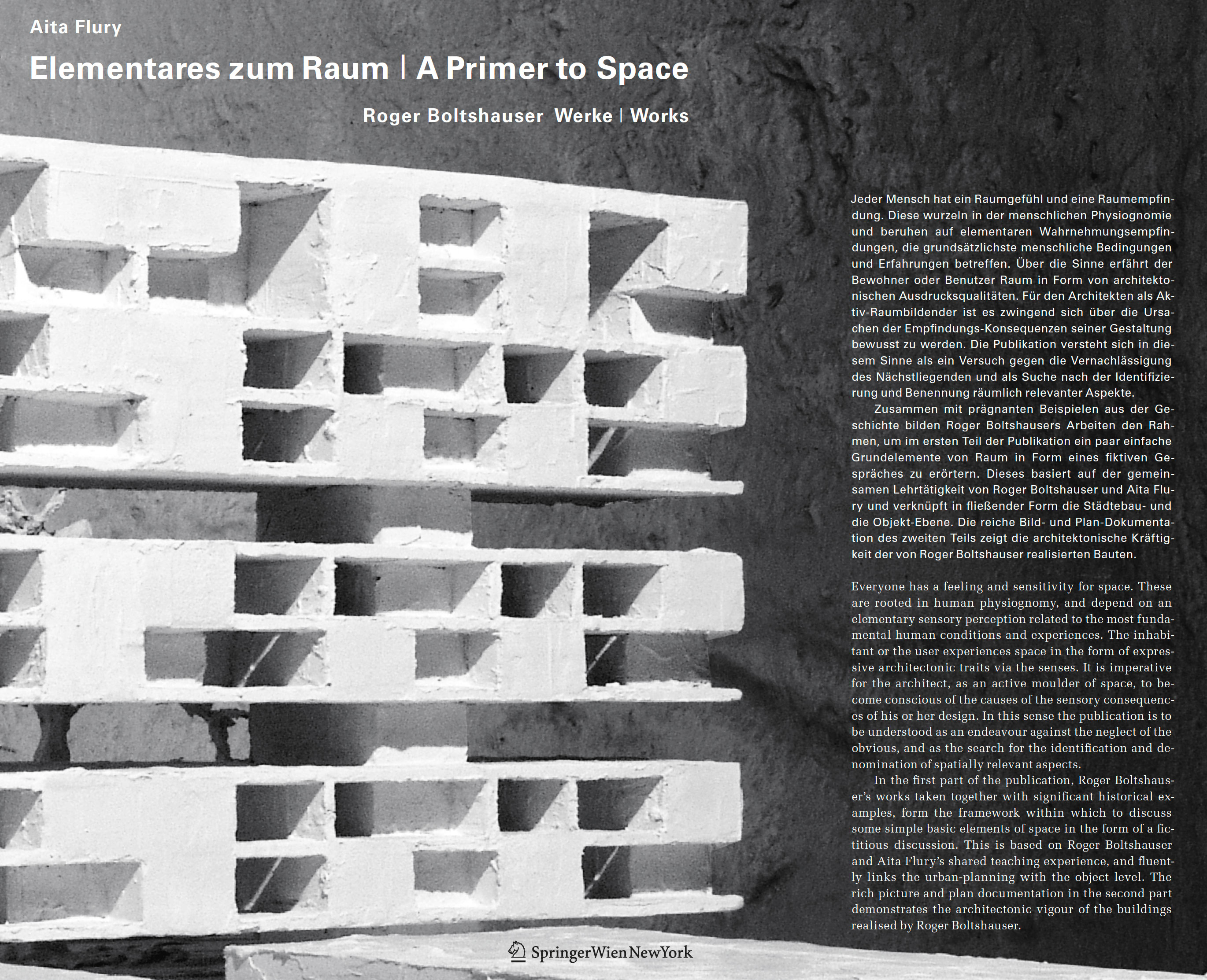Boltshauser Architekten Publikation Elementares zum Raum