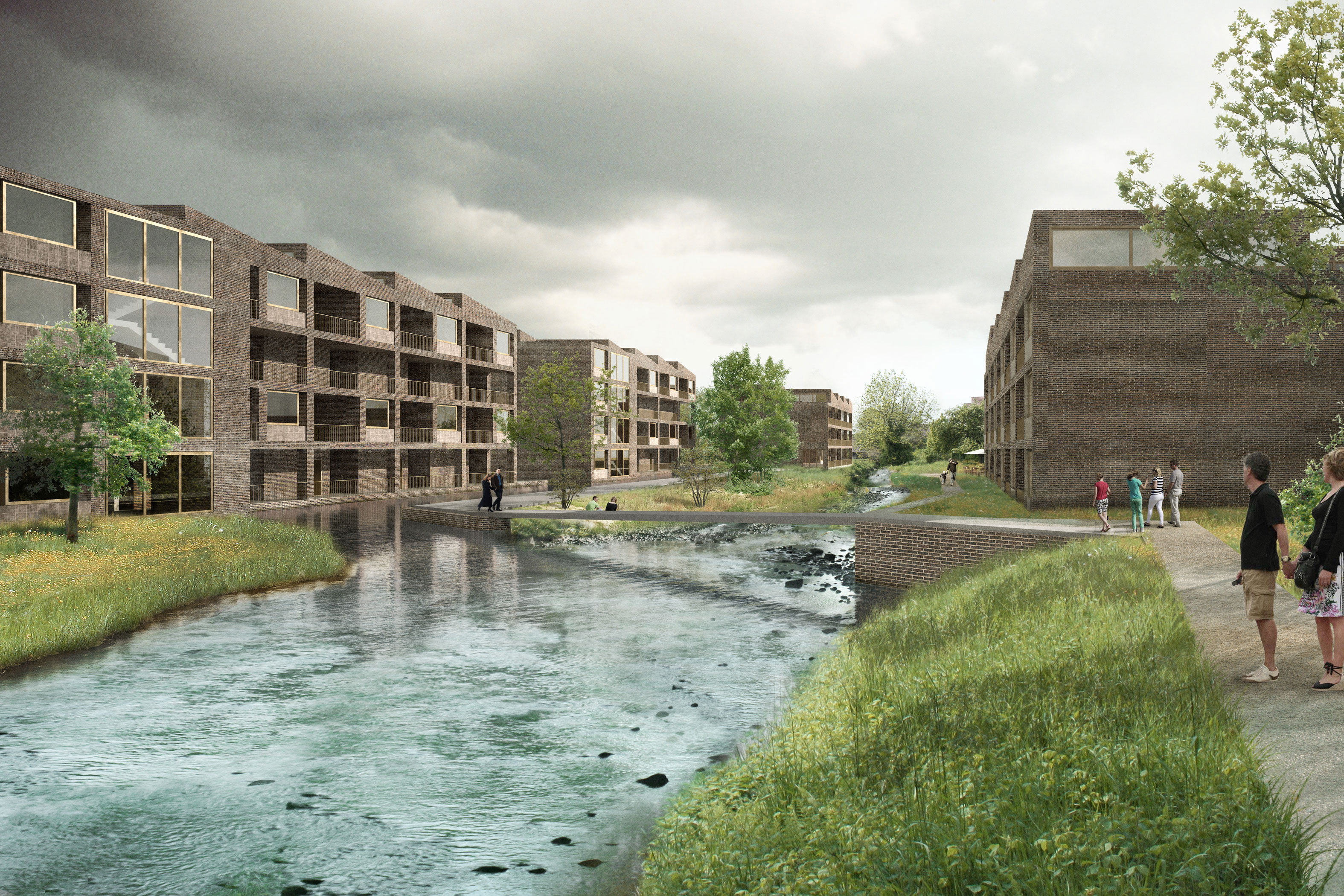 Boltshauser Architekten Wettbewerbsgewinn Gestaltungsplan Park am Aabach