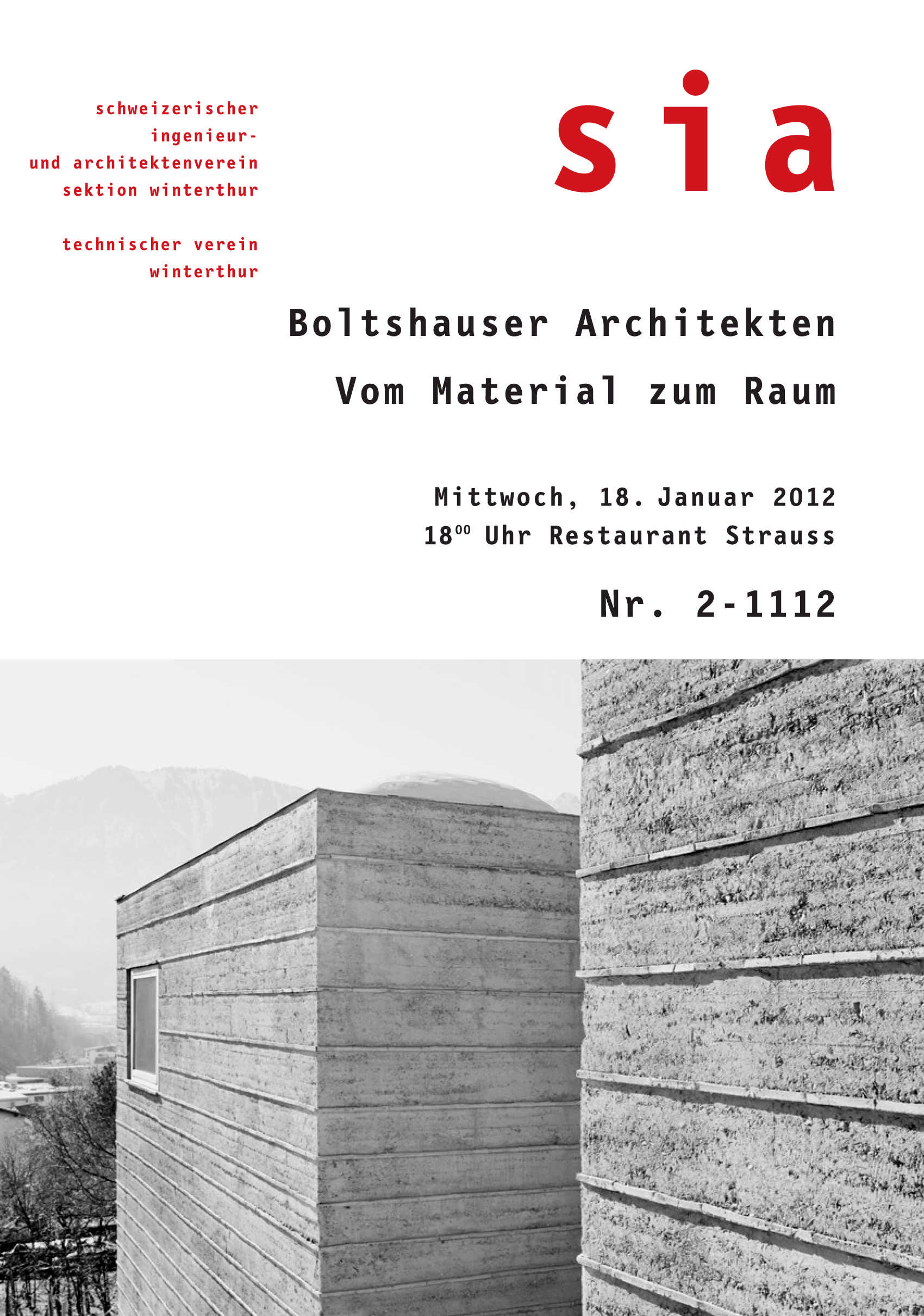 Boltshauser Architekten Vortrag SIA