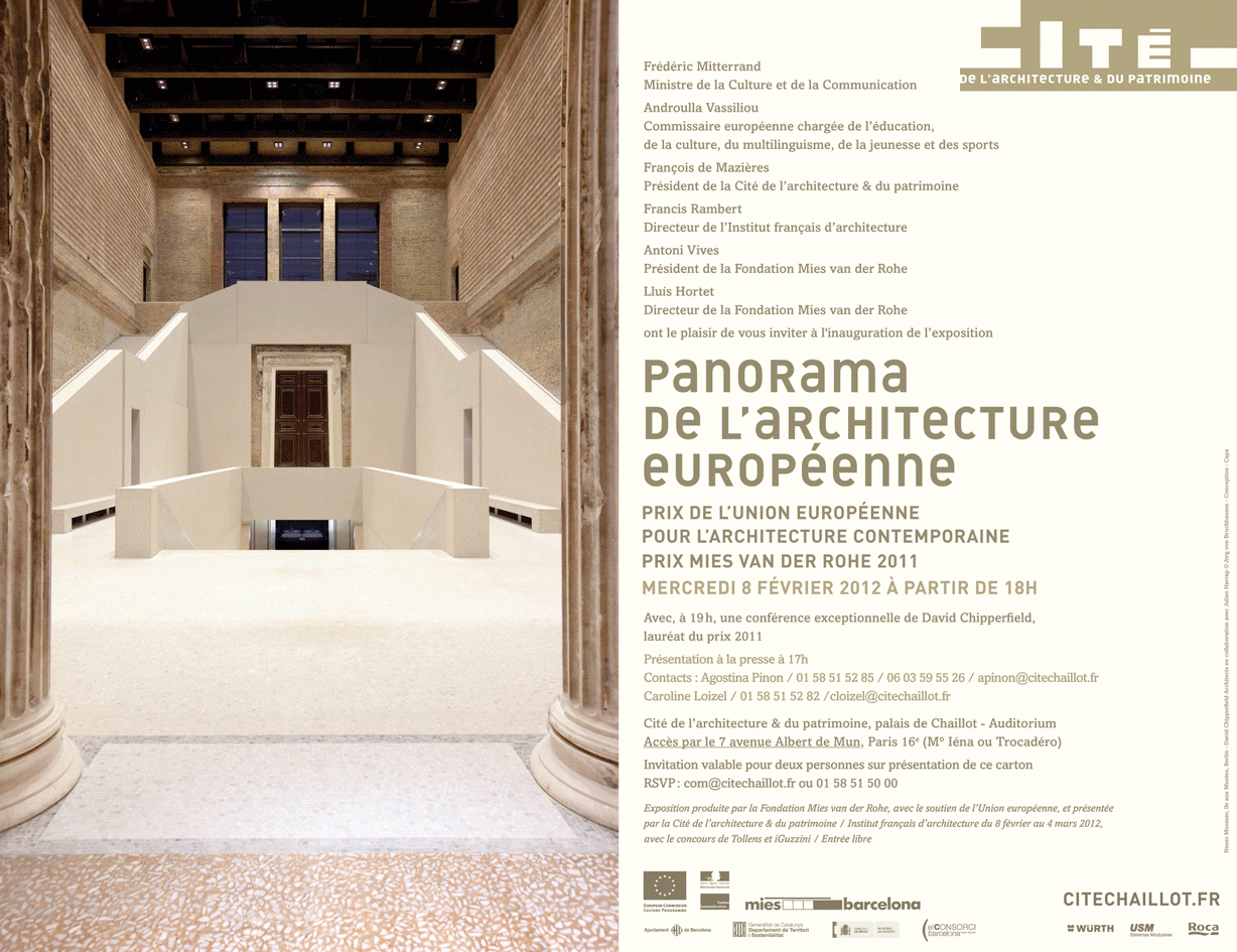 Boltshauser Architekten Preisverleihung Mies van der Rohe Award