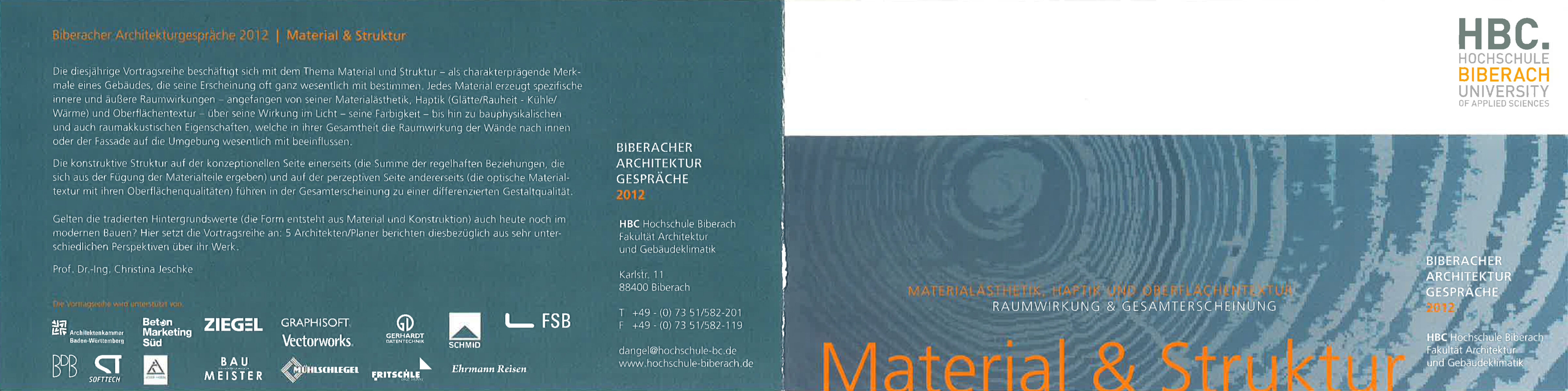 Boltshauser Architekten Vortrag Biberach