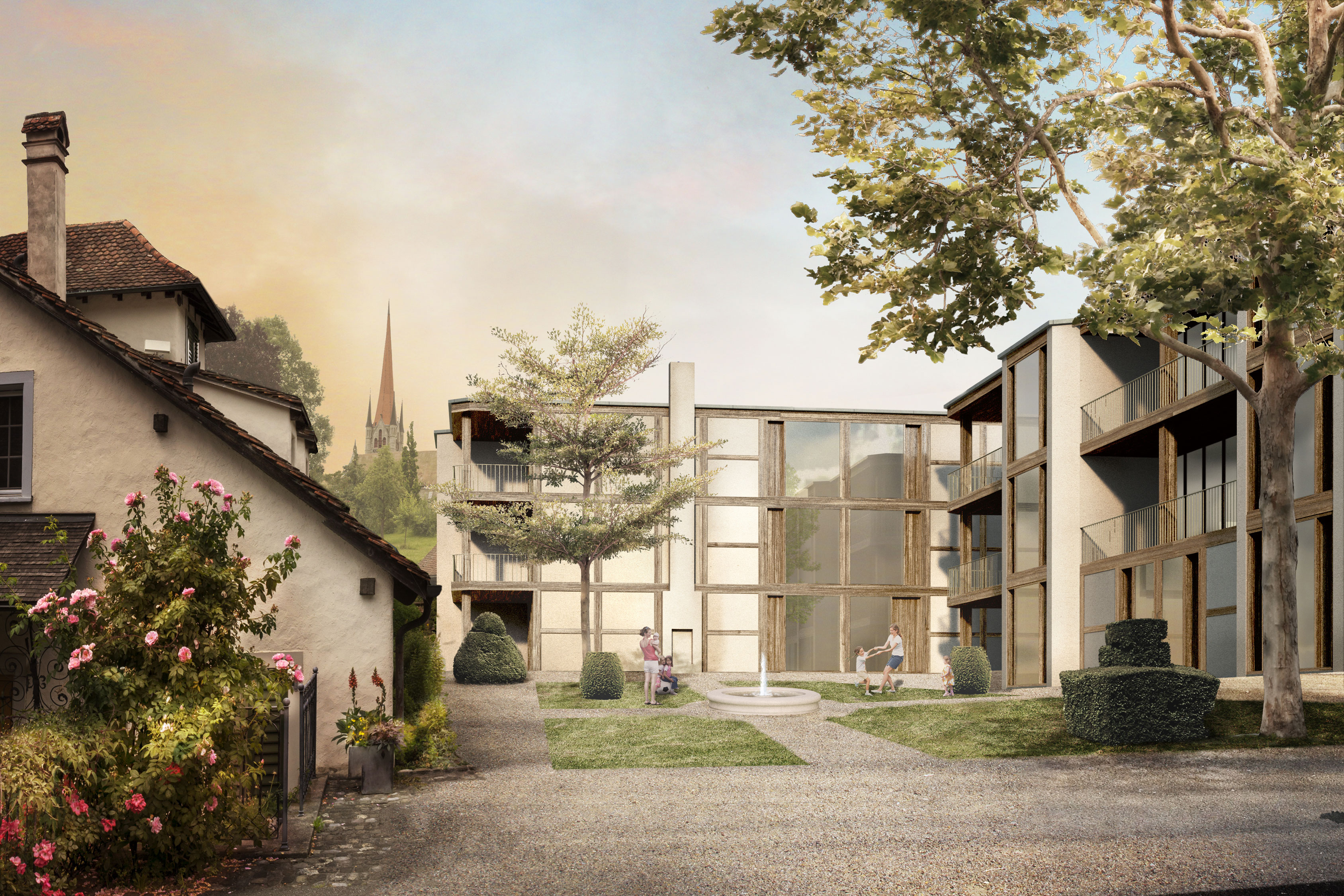 Boltshauser Architekten Wettbewebsgewinn Zurlaubenhof