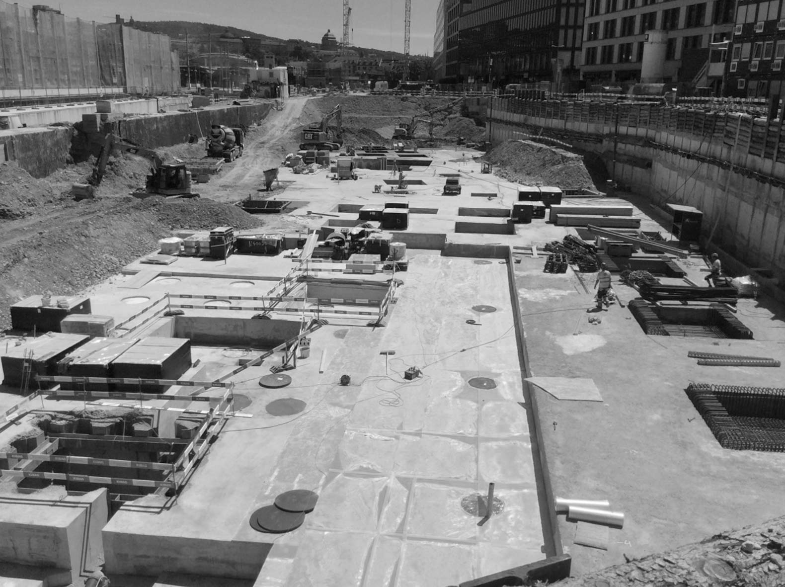 Boltshauser Architekten Armierte Fundamente Baustelle Baufeld F Europaallee Zürich