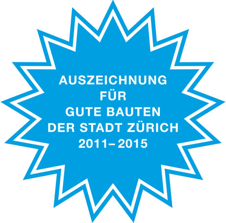 Boltshauser Architekten Anerkennung Gute Bauten der Stadt Zürich 2011-2015 für Schulpavillon Allenmoos II Zürich