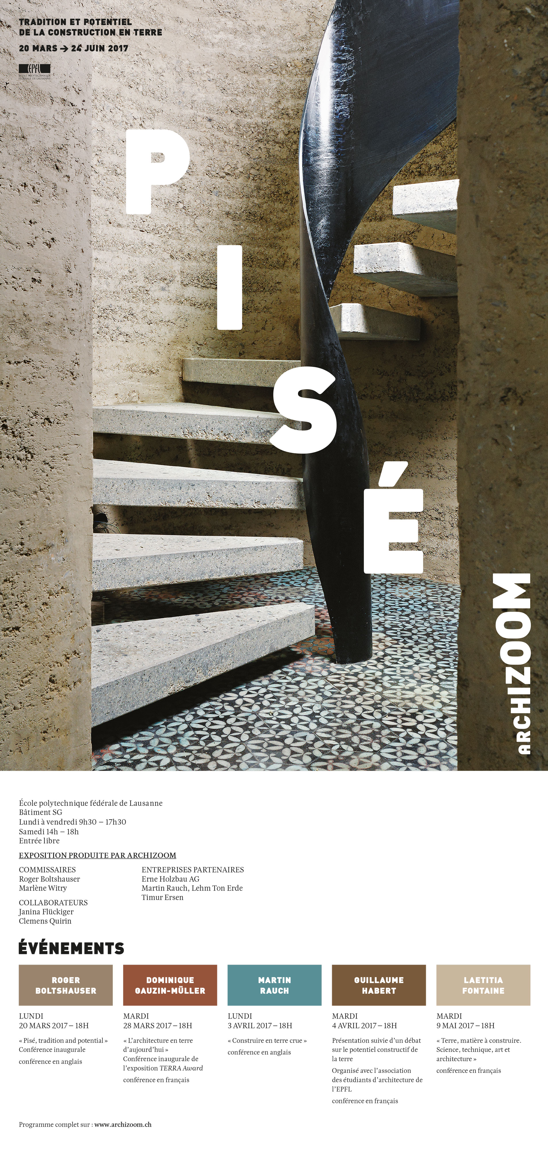 Boltshauser Architekten Ausstellung Pisé Tradition und Potenzial Archizoom EPFL Lausanne