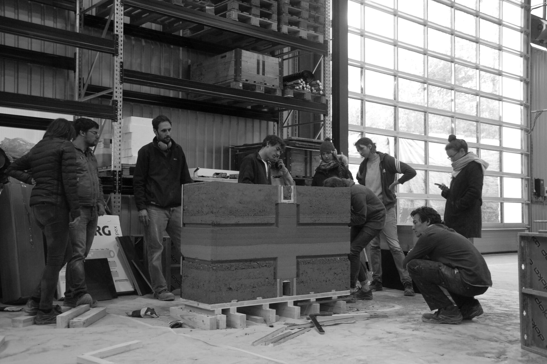 Boltshauser Architekten Lehmworkshop Bluefactory Fribourg EPFL Lausanne