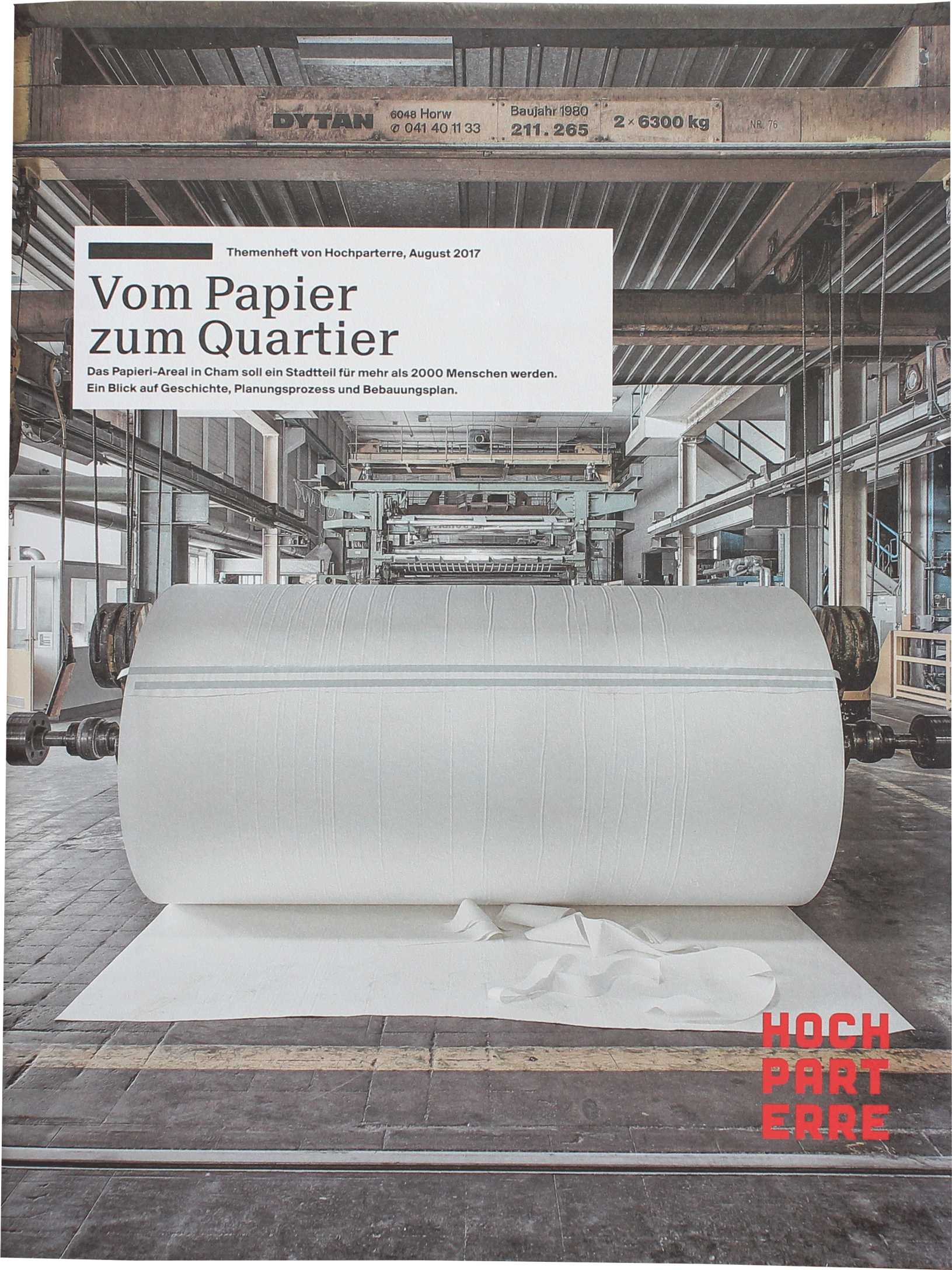 Boltshauser Architekten Hochparterre Themenheft Vom Papier zum Quartier Gestaltungsplan Papieri Areal Cham