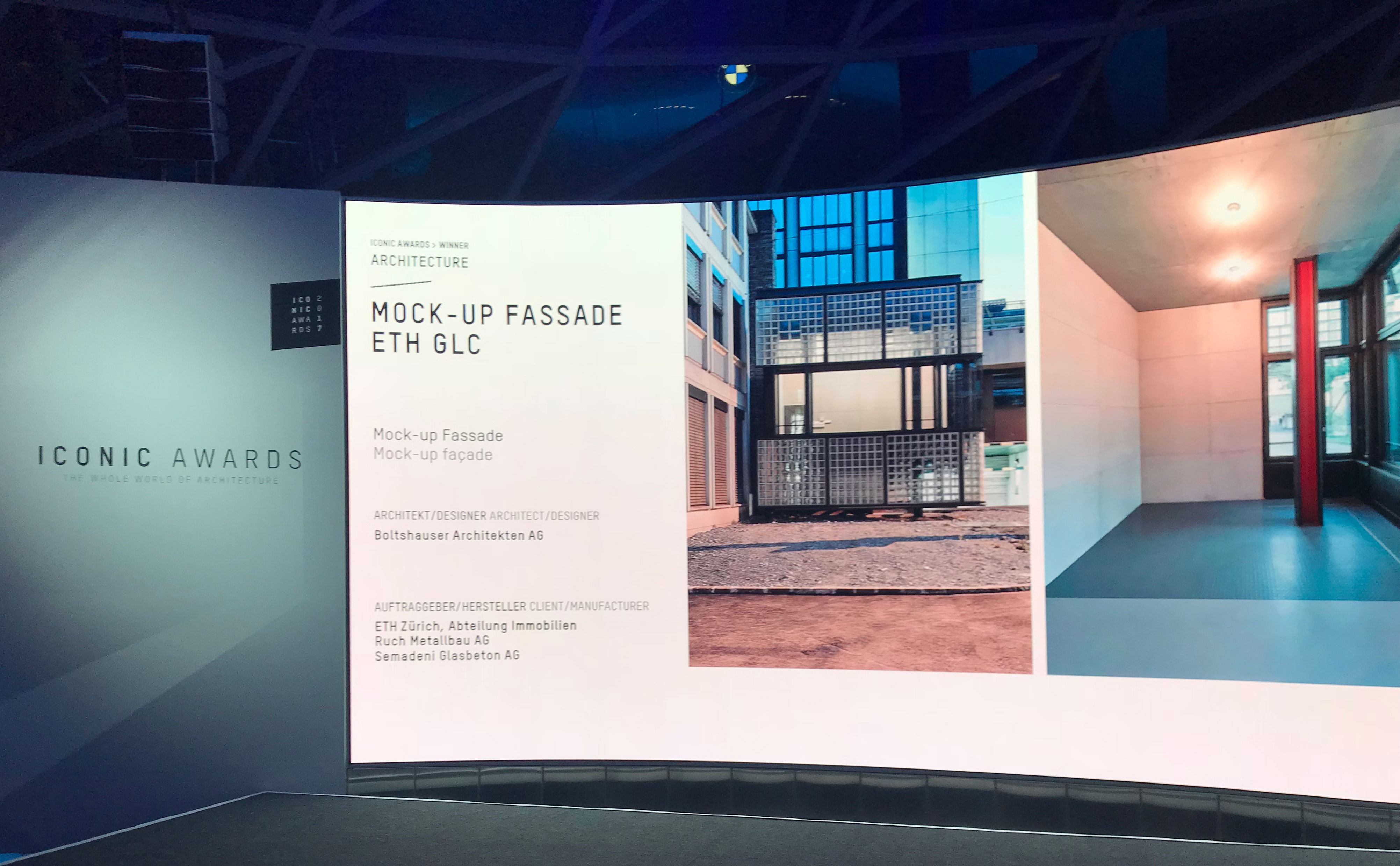 Boltshauser Architekten Preisverleihung Auszeichnung Iconic Awards 2017 Winner