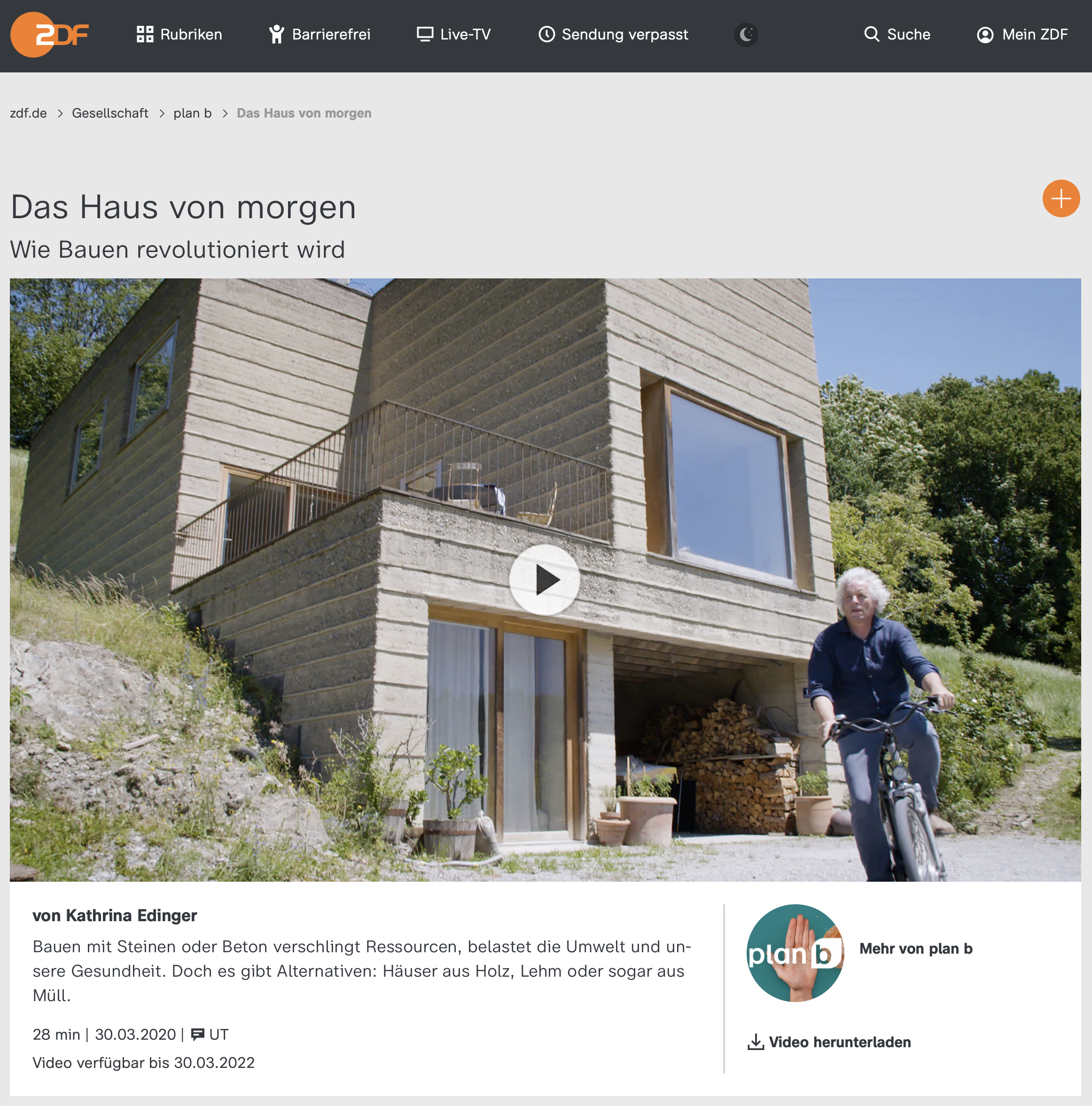 Boltshauser Architekten Zweites Deutsches Fernsehen ZDF Haus Rauch Schlins