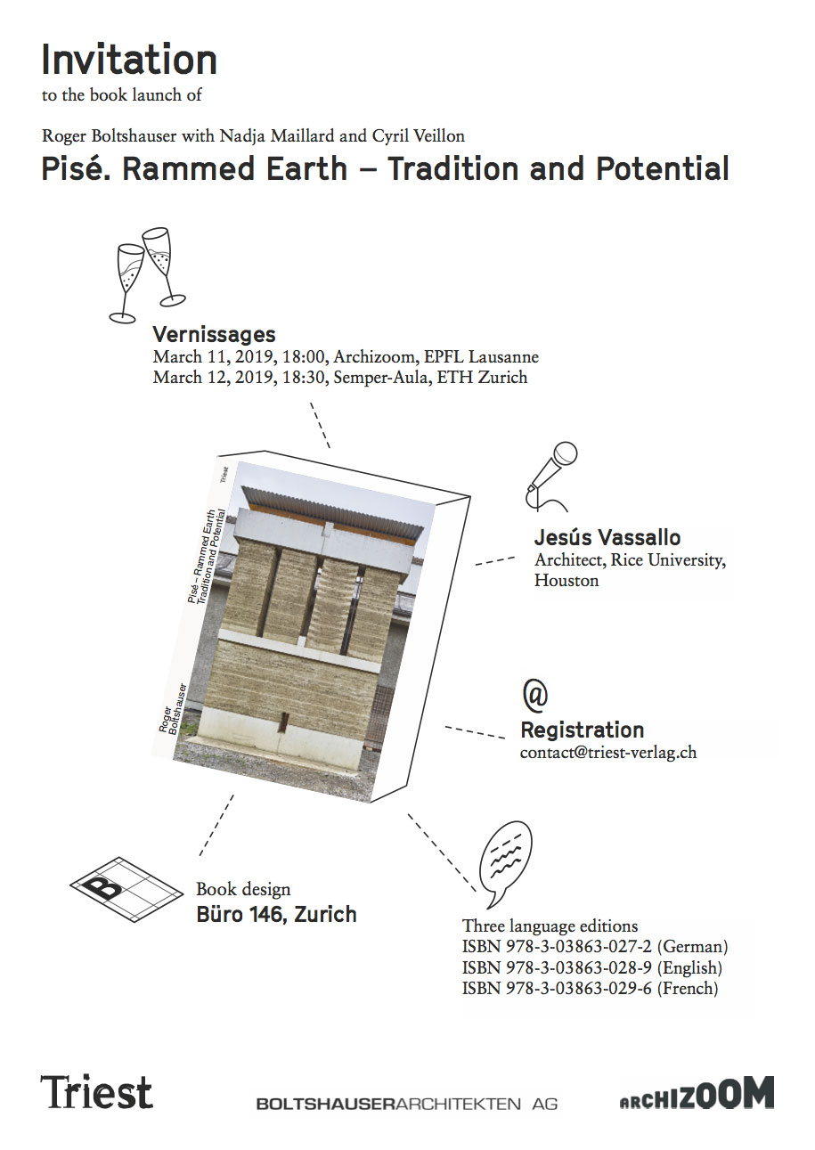 Boltshauser Architekten Buchvernissage Pisé Tradition und Potenzial