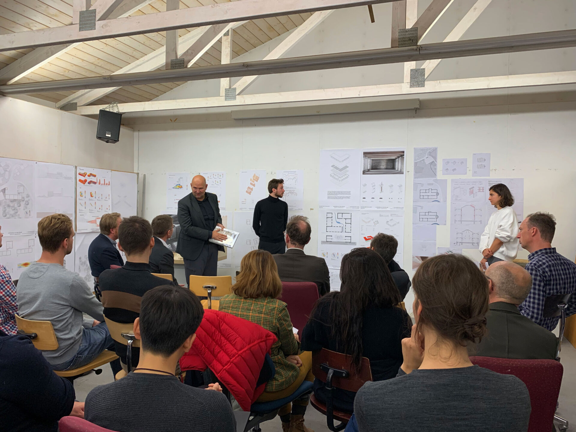 Boltshauser Architekten Besuch ETH Präsident Joel Mesot Studio Boltshauser