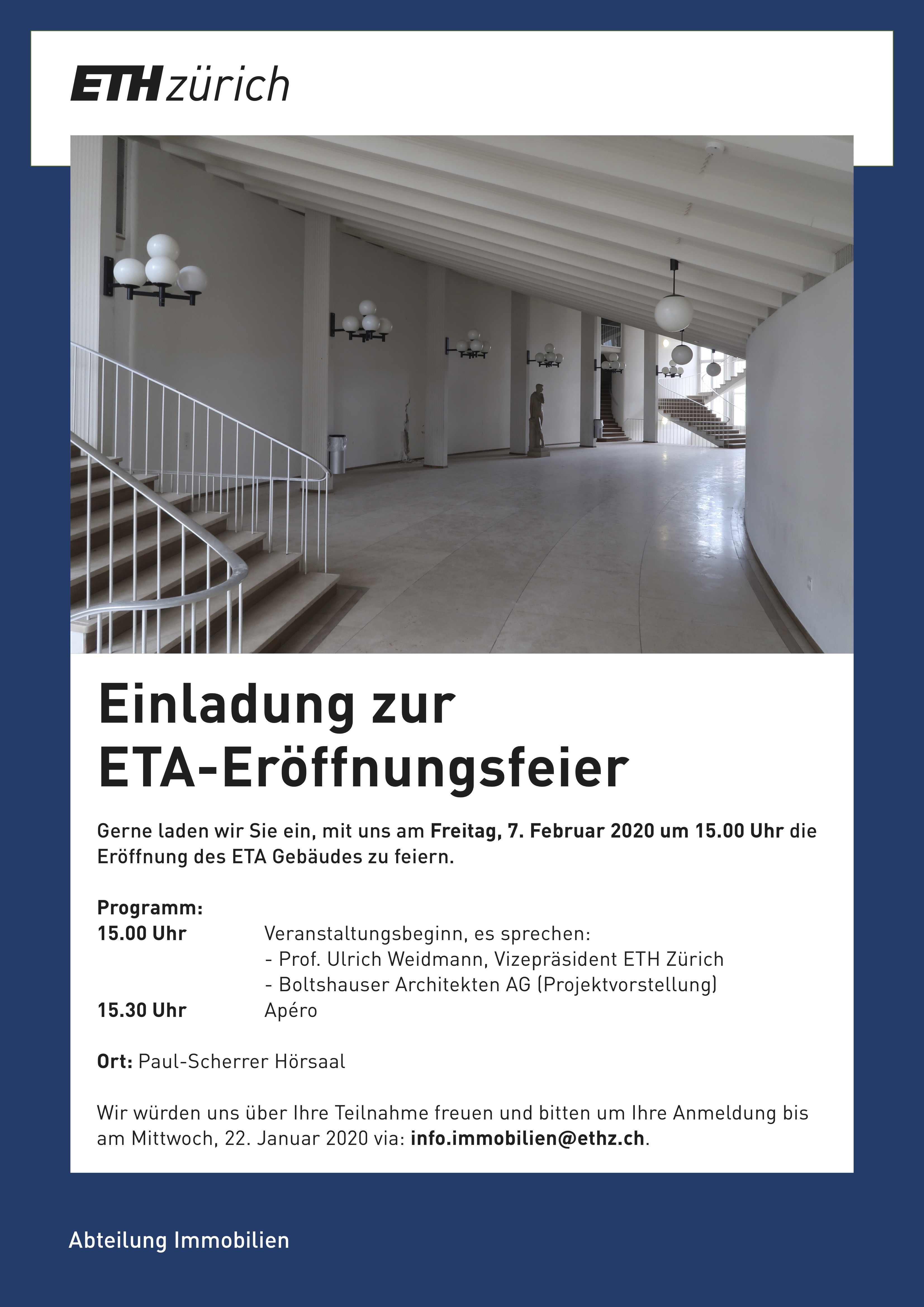 Boltshauser Architekten Eroeffnung ETA
