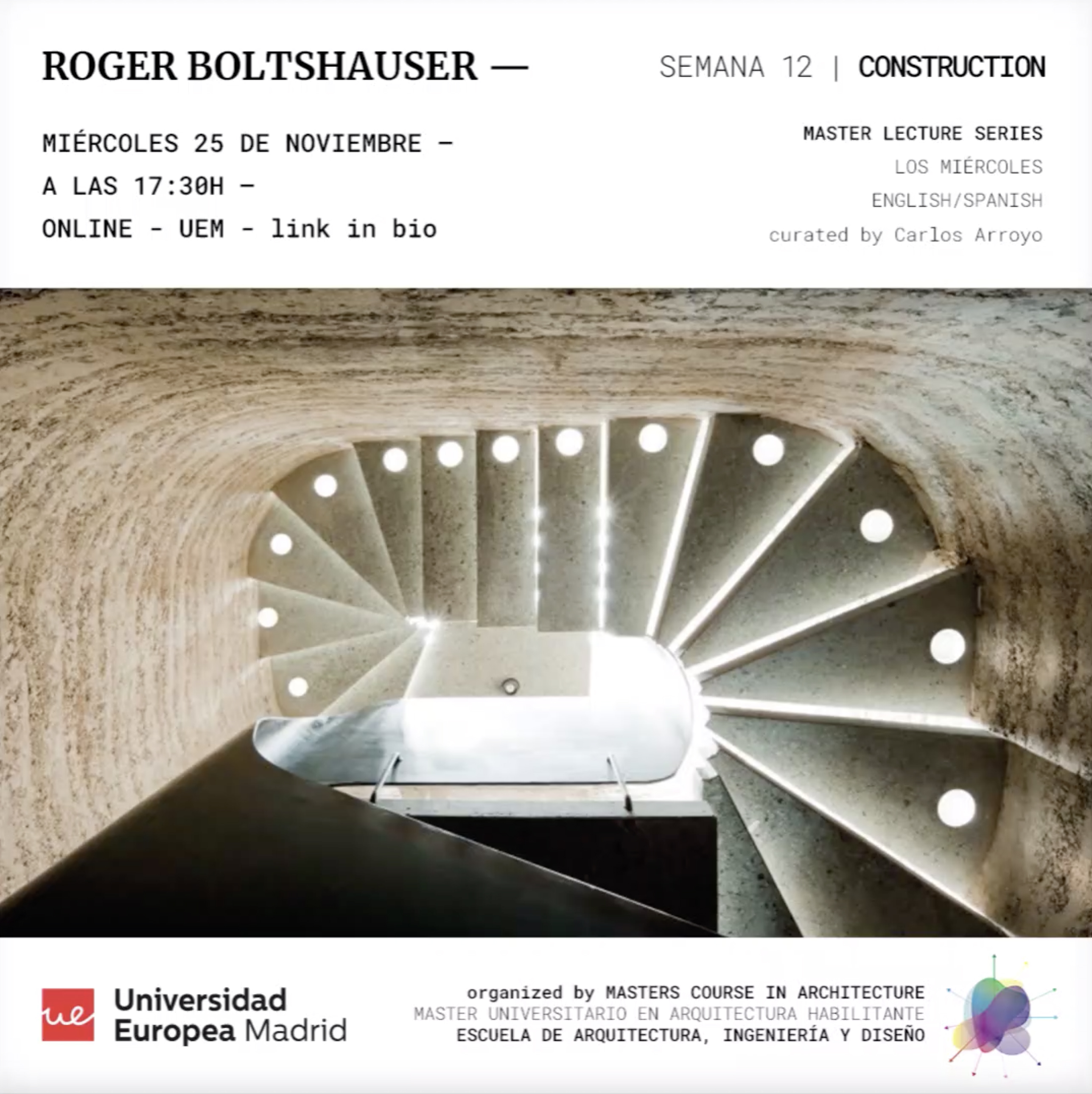 Boltshauser Architekten Vortrag Universidad Europea Madrid