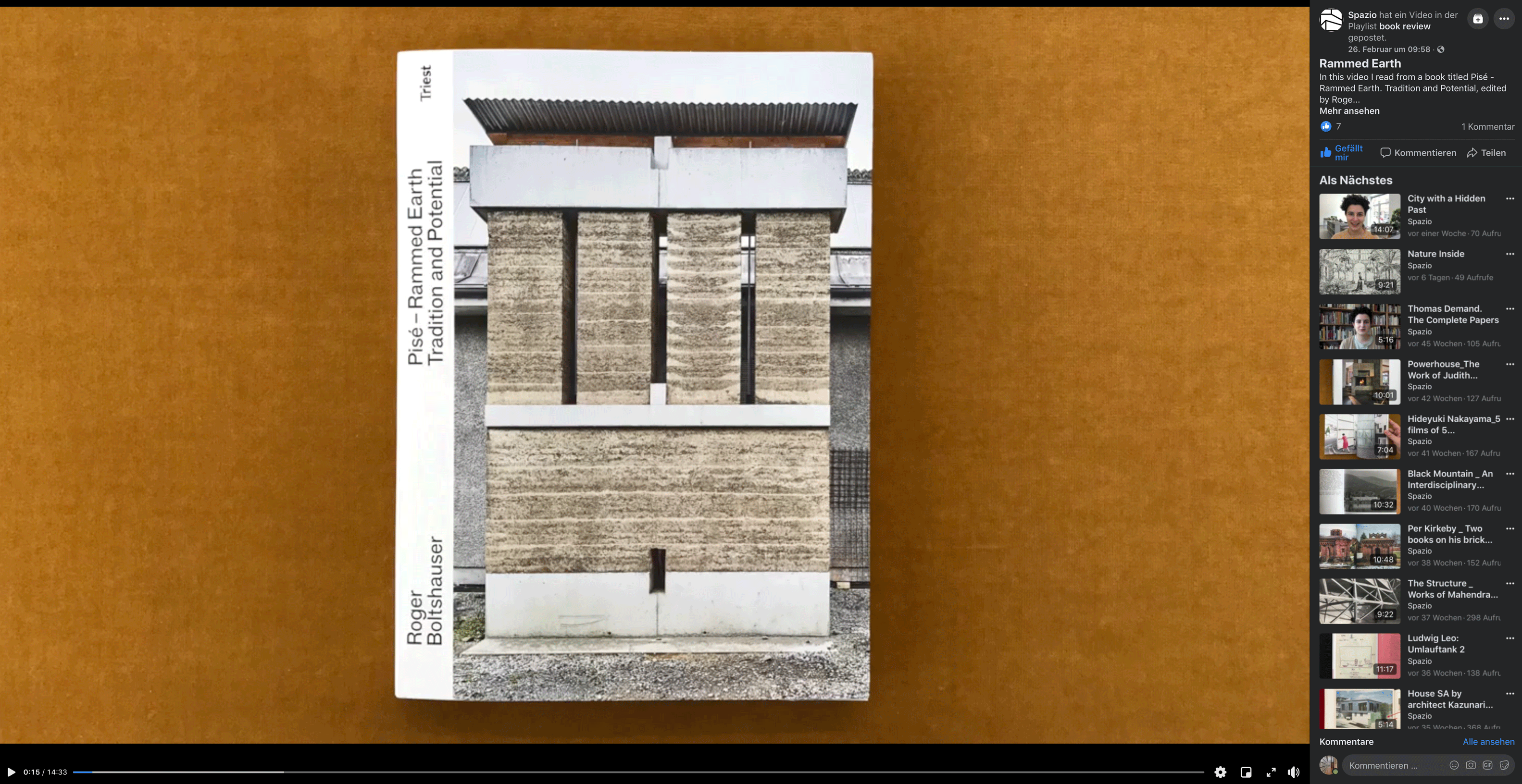 Boltshauser Architekten Rammed Earth Pisé Stampflehm Tradition und Potenzial