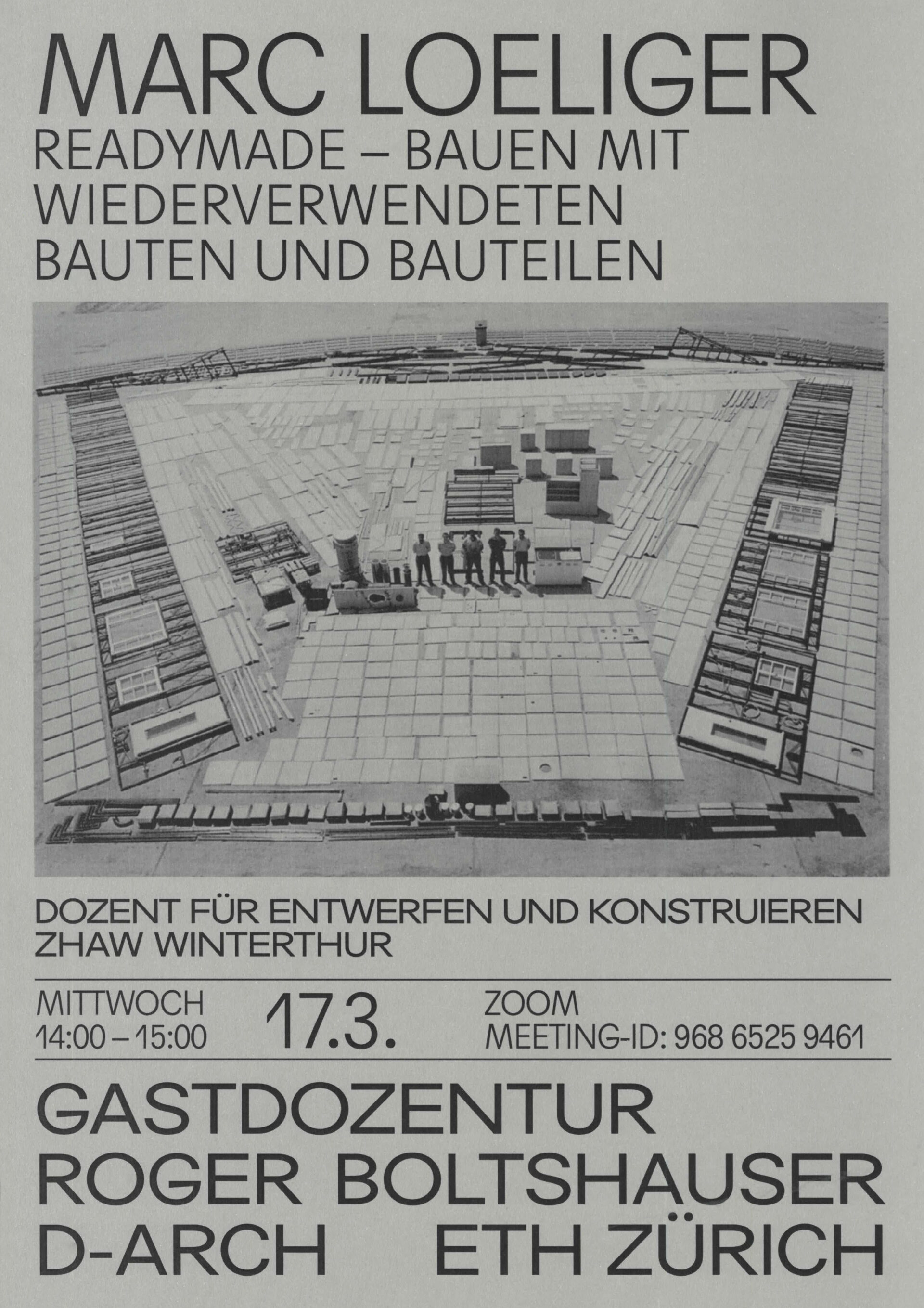 Boltshauser Architekten Plakat Marc Loeliger
