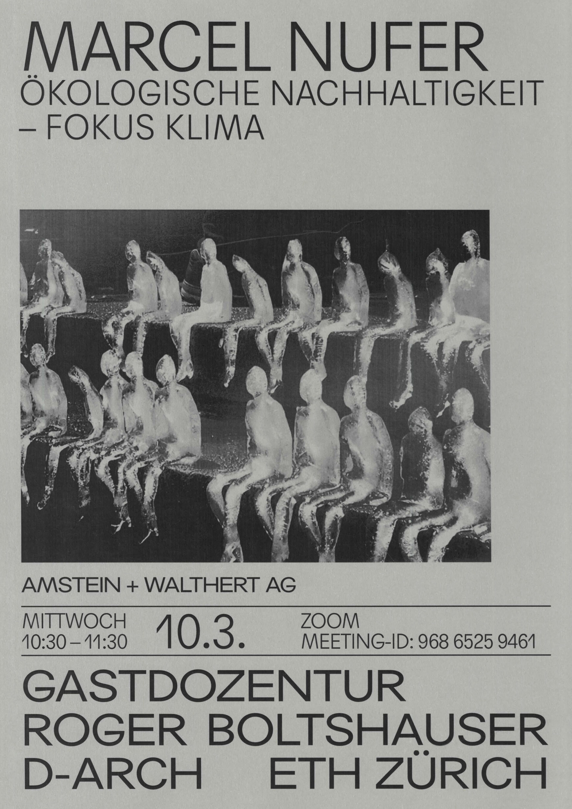 Boltshauser Architekten Plakat Marcel Nufer
