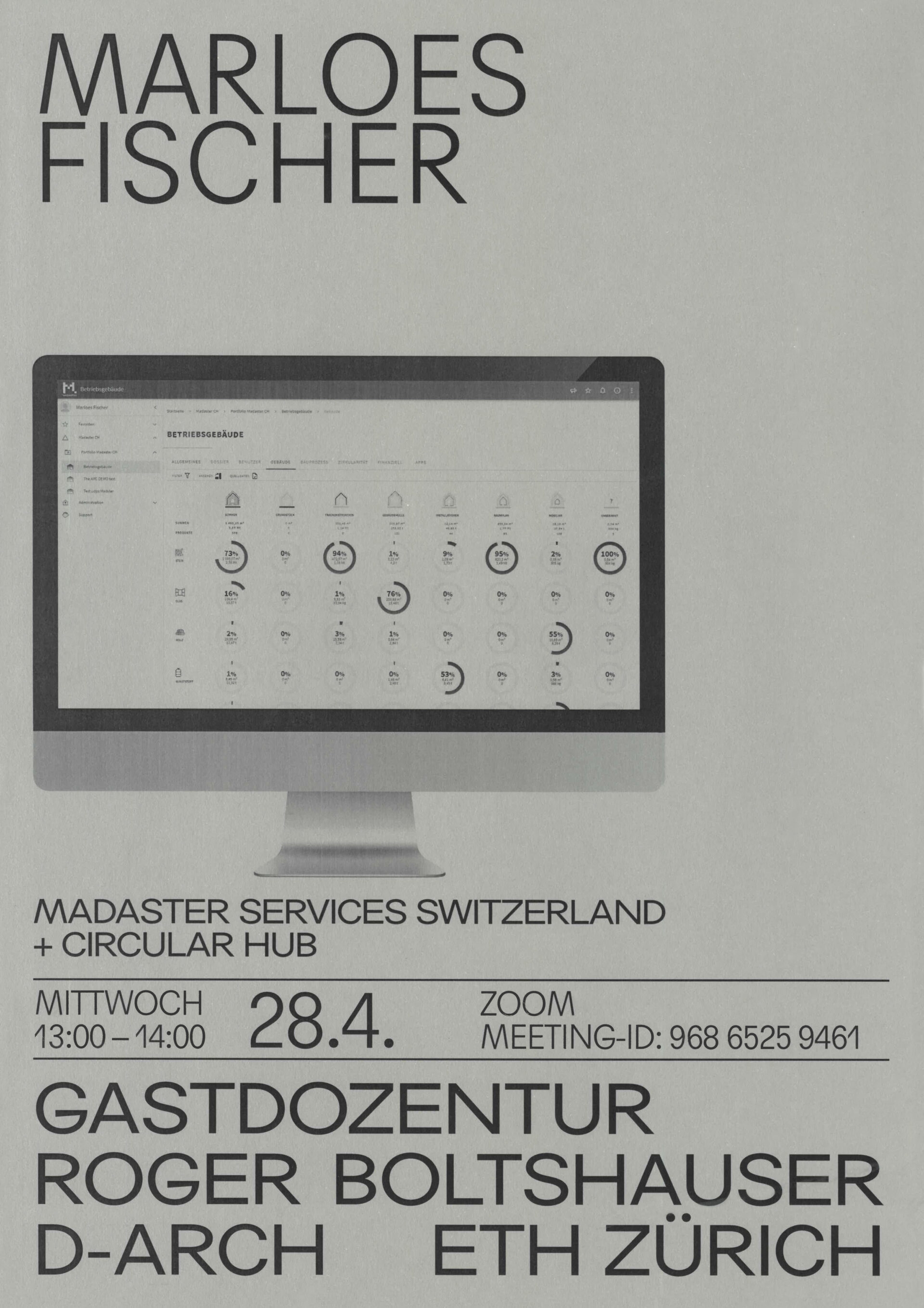 Boltshauser Architekten Plakat Marloes Fischer