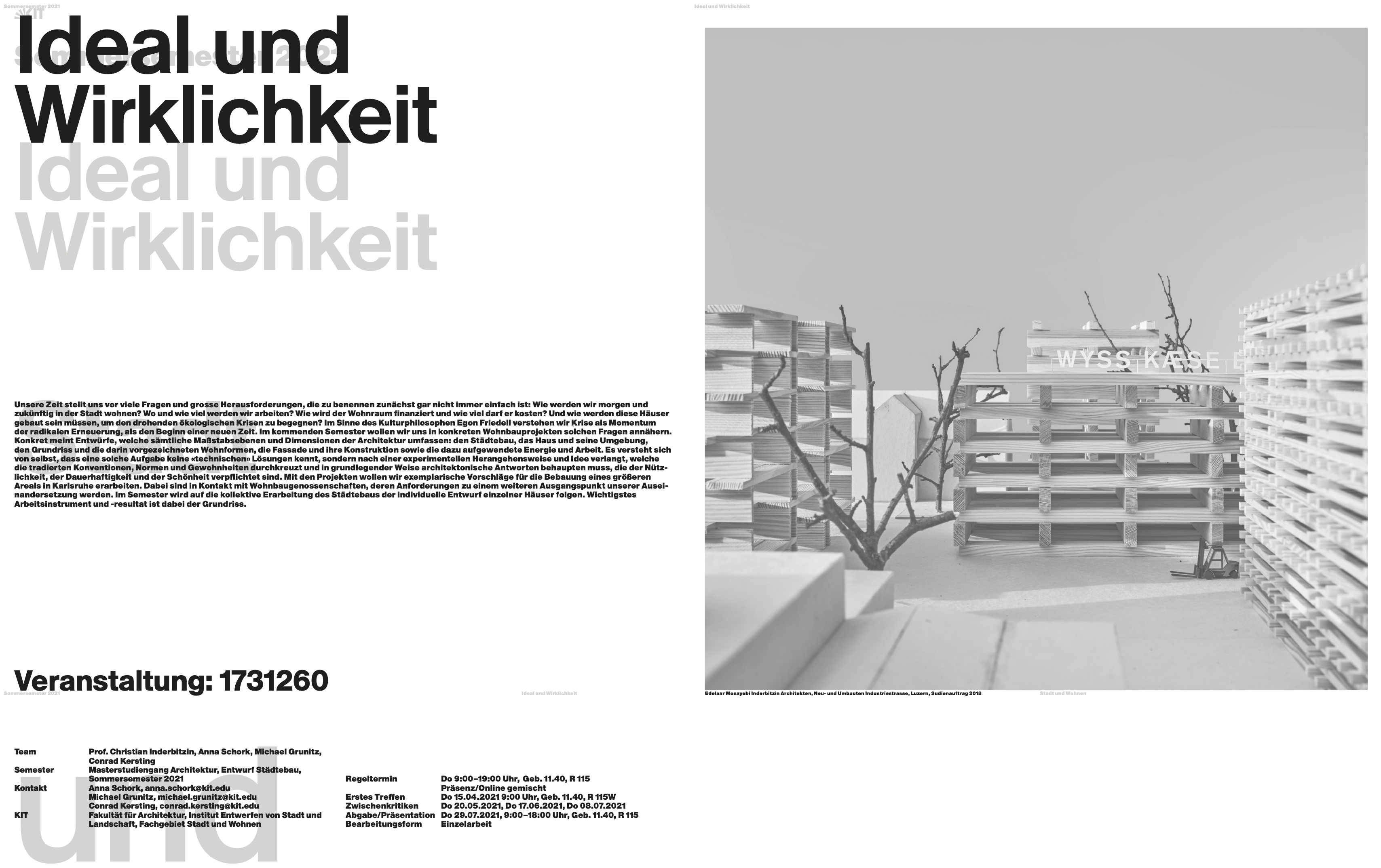 Boltshauser Architekten Vortrag KIT Karlsruhe