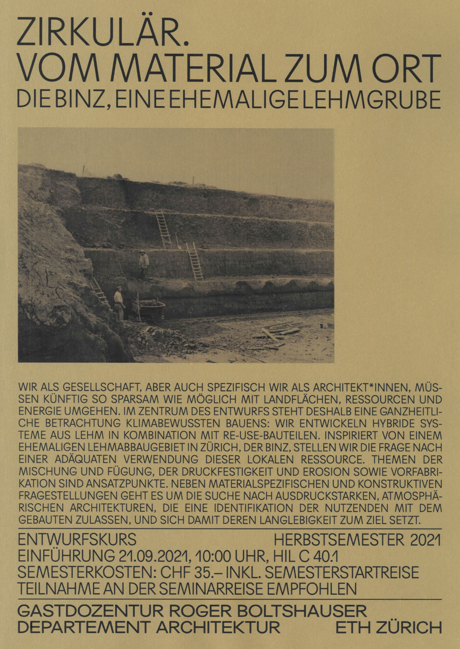 Boltshauser Architekten Semesterstart HS21