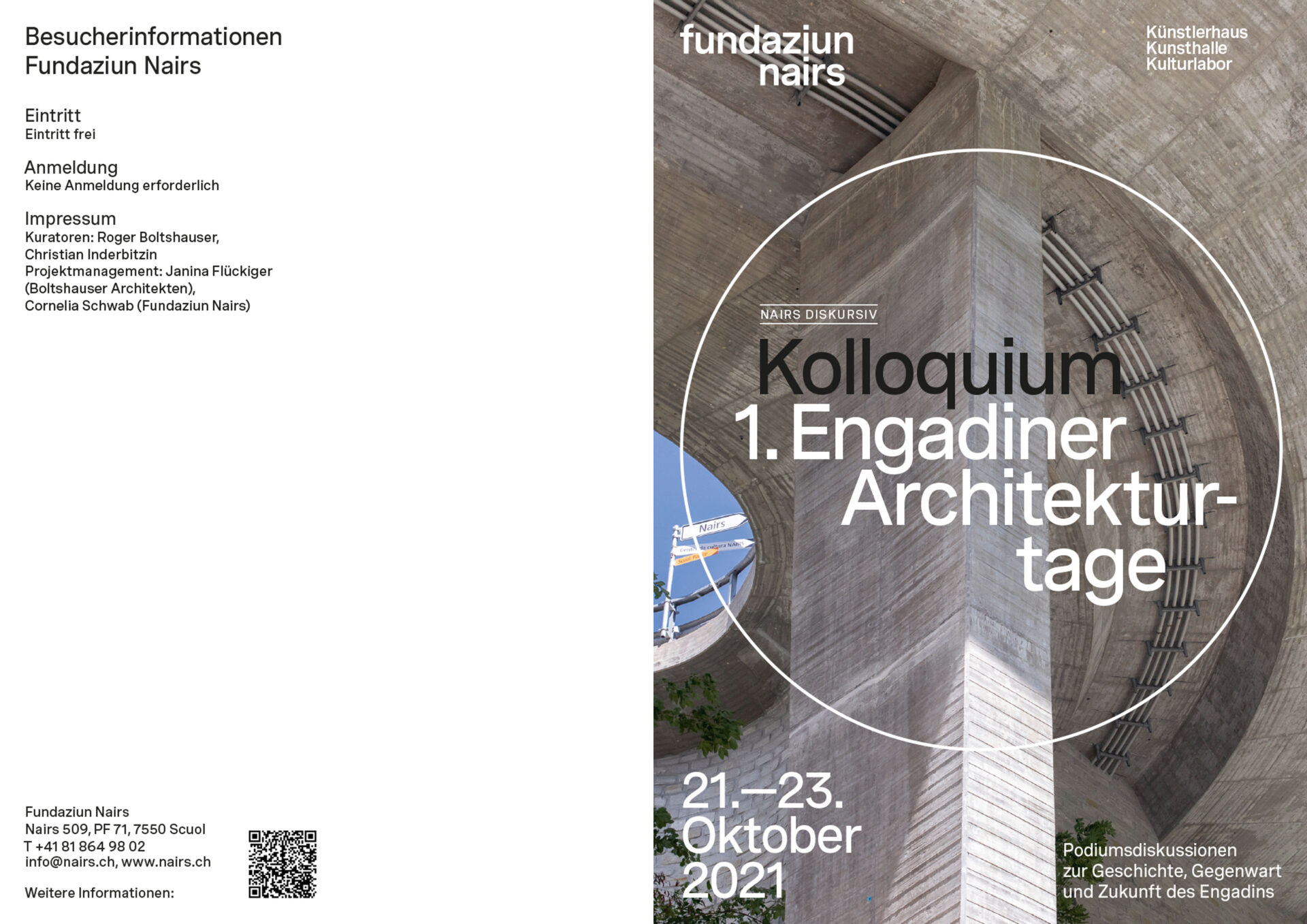 Boltshauser Architekten Engadiner Architekturtage