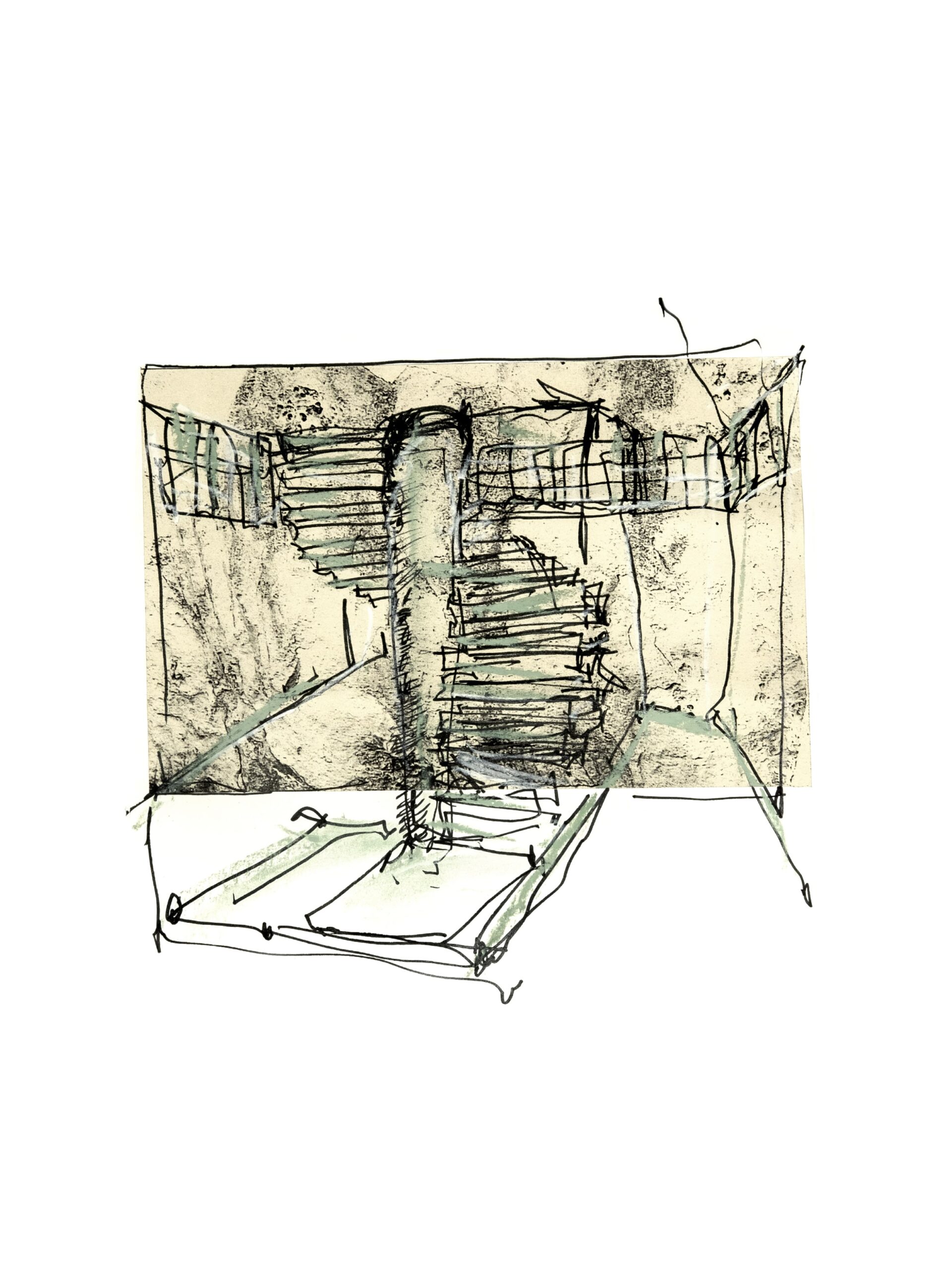 Boltshauser-Architekten-Buero-Infrastrukturgebaeude-Wasserwerke-Zug-Skizze-Roger-Boltshauser