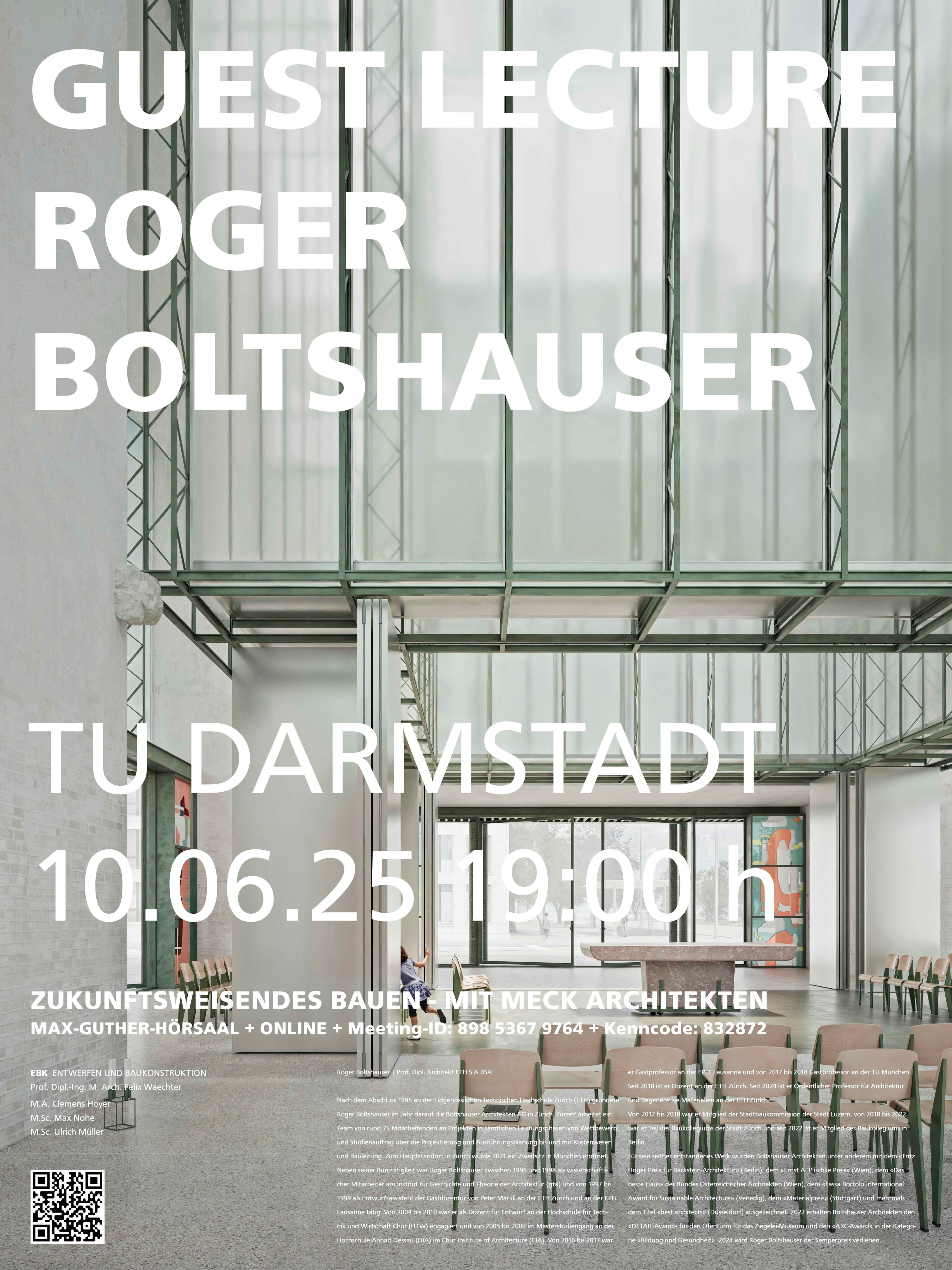 Plakat Gastvortrag TU Darmstadt