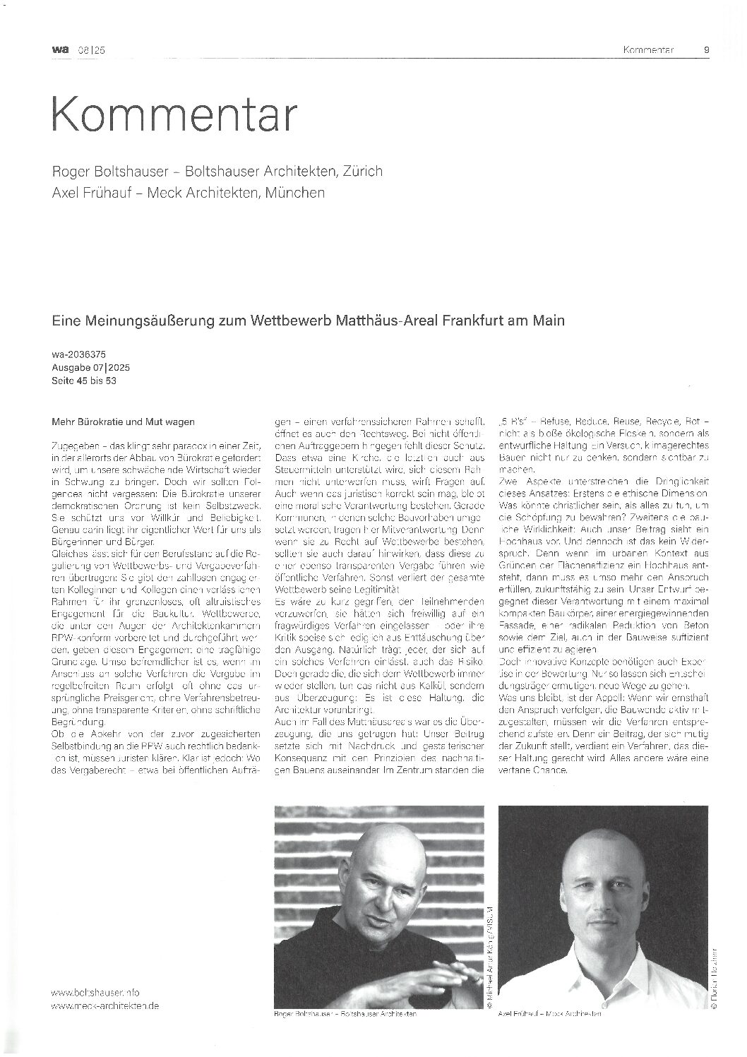 WB MAF 250730 wa Kommentar